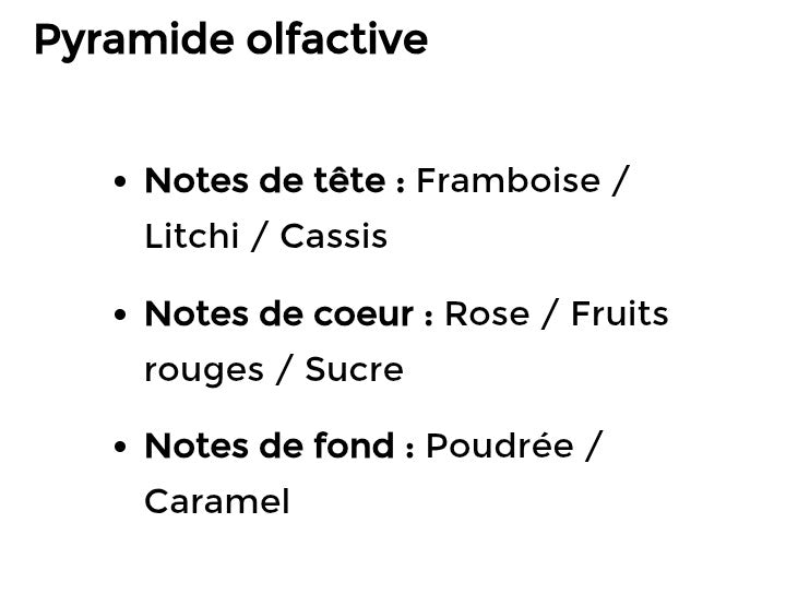 fondants parfumé framboise litchi