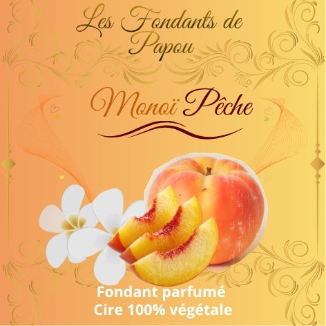 fondant parfumé au monoï pêche