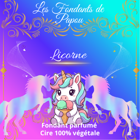 fondants parfumé licorne