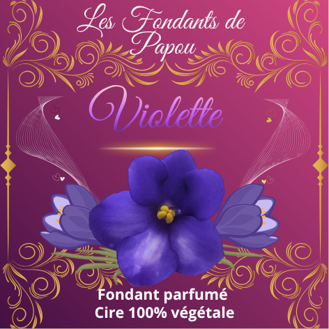 fondants parfumé violette