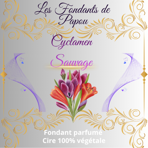 fondant parfumé cyclamèn sauvage
