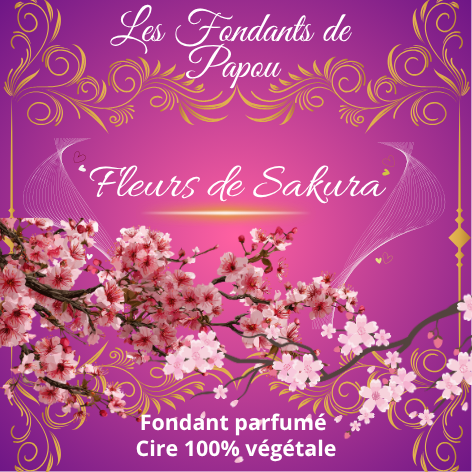 fondants parfumé fleurs de sakura