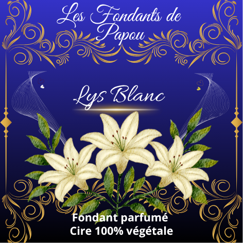 fondants parfumé lys blanc