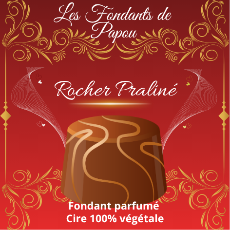 fondant parfumé rocher praliné