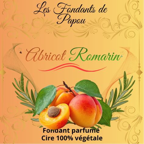 fondants parfumé abricot romarin