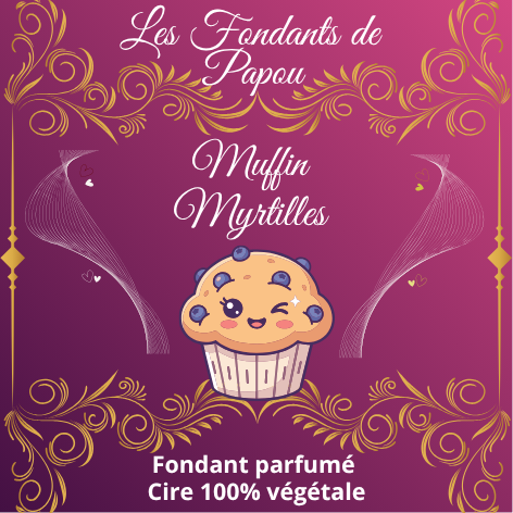 Fondants Parfumé Muffin aux myrtilles