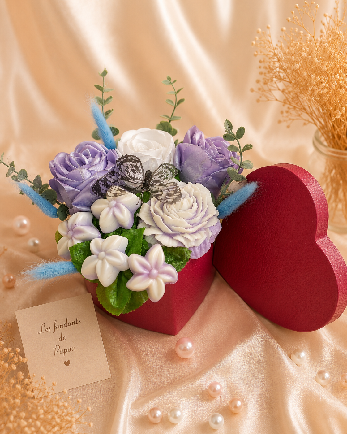 Coffret coeur taille M parfum Lavande