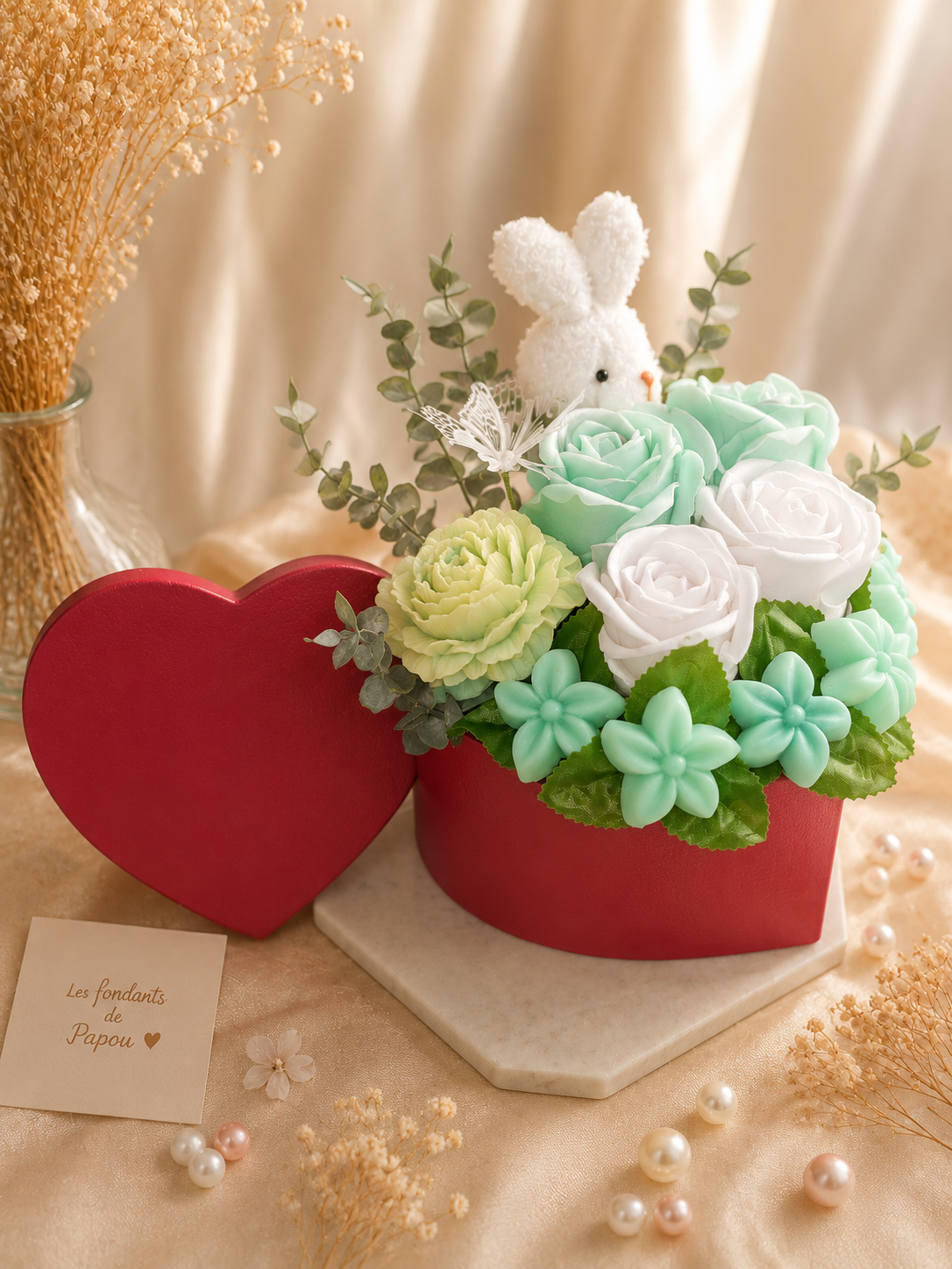 Coffret coeur L "Fleur de lotus"
