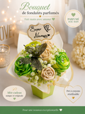 Bouquet + pot a crayon parfum mojito